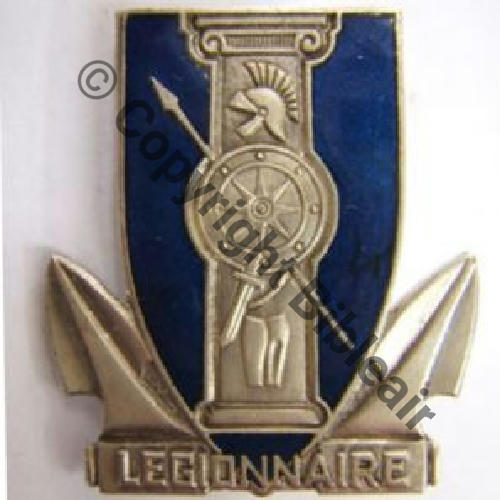 LEGIONNAIRE  PATROUILLEUR LEGIONNAIRE 1944.58 AB.P SM Bol poinconne Dos lisse Src.leberetvert 99EurInv